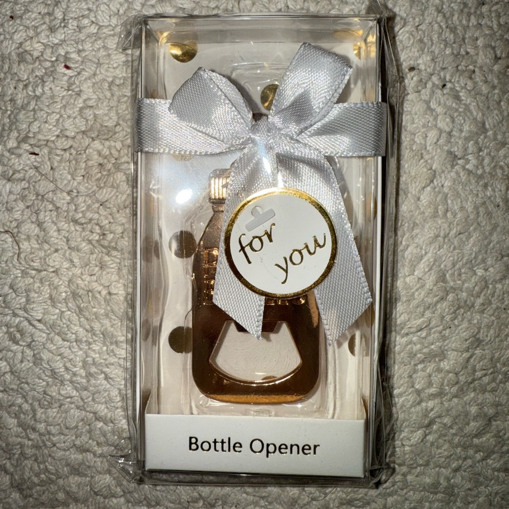 Baby shower bottle opener